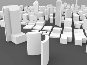 san diego cityscape 3D Model