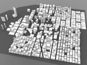 san diego cityscape 3D Model