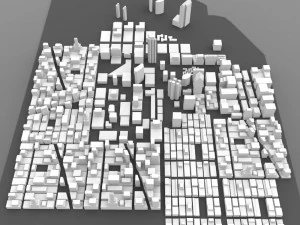 san diego cityscape 3D Model