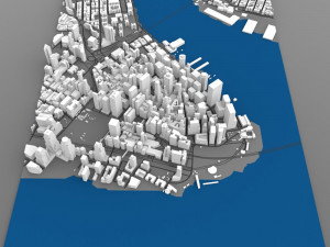 lower manhattan cityscape 3D Model