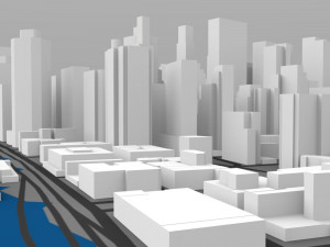 lower manhattan cityscape 3D Model