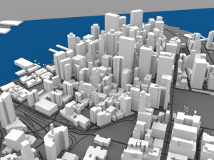 aşağı manhattan şehir manzarası 3D Model
