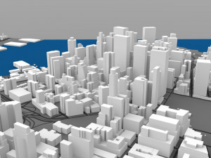 lower manhattan cityscape 3D Model