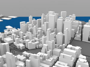 aşağı manhattan şehir manzarası 3D Model