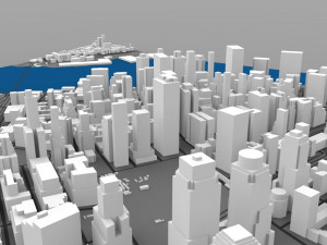 lower manhattan cityscape 3D Model