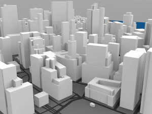 aşağı manhattan şehir manzarası 3D Model