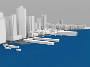 aşağı manhattan şehir manzarası 3D Model
