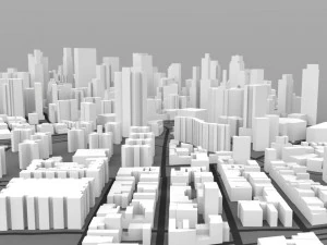 aşağı manhattan şehir manzarası 3D Model