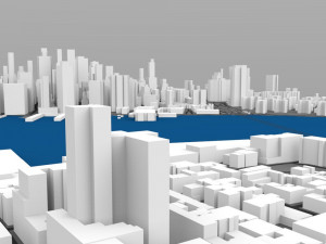 lower manhattan cityscape 3D Model