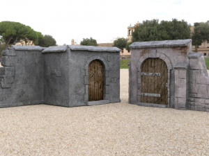 medieval ruins in fbx and obj formats Model 3D