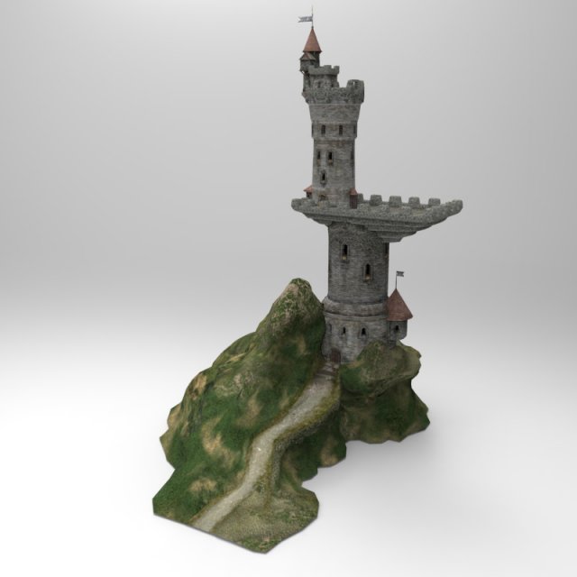 dragons tower 3Dモデル .c4d .max .obj .3ds .fbx .stl .blend 