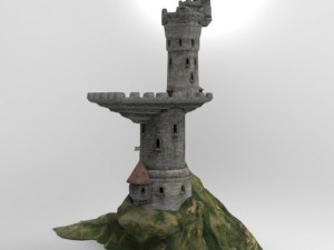 dragons tower 3Dモデル