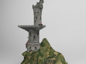 dragons tower 3Dモデル