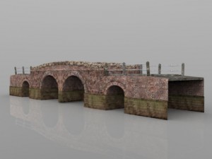 country lane bridge 3Dモデル