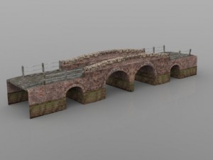 country lane bridge Modelo 3D