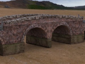 country lane bridge Modelo 3D