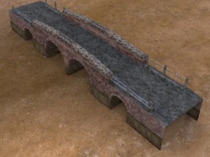 country lane bridge 3D Model