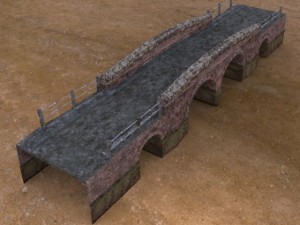 country lane bridge Modelo 3D