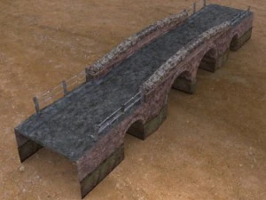 country lane bridge 3D Model