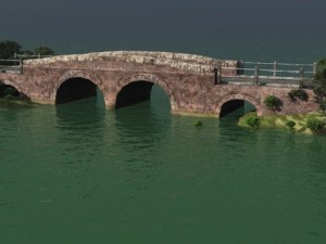 country lane bridge Modelo 3D