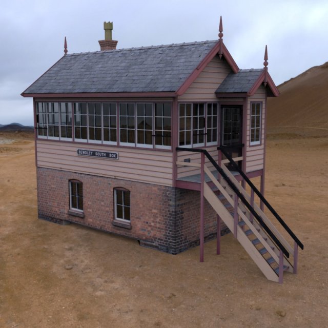 gwr signal box 3D मॉडल .c4d .max .obj .3ds .fbx .stl .blend 