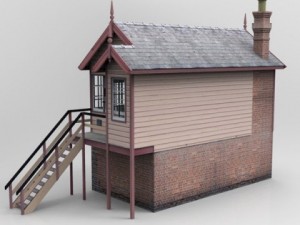 gwr signal box 3D मॉडल