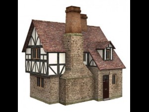 low poly buildings 3D Model