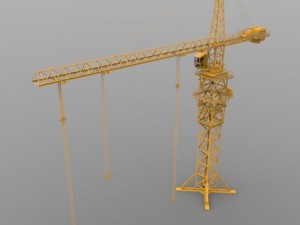 tower crane Modelo 3D