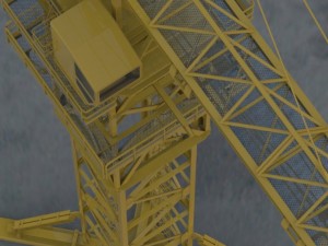 tower crane Modelo 3D