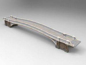 bow bridge 3D 模型