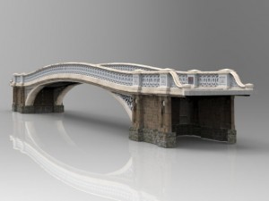 bow bridge 3D 模型