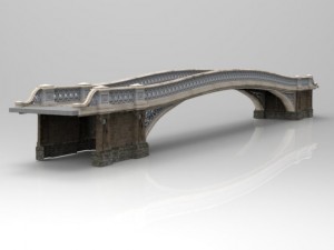 bow bridge 3D 模型