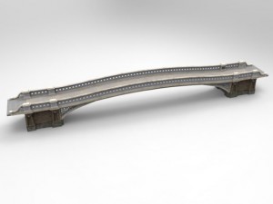bow bridge 3D 模型