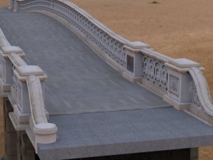 bow bridge 3D 模型