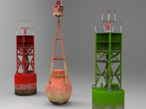 navigation buoys 3D Model