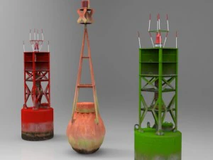 navigation buoys 3D Model