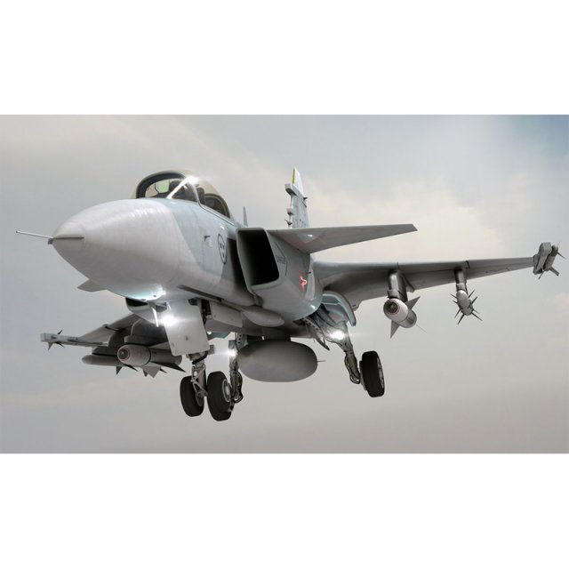 jas 39 gripen jet Modello 3D .c4d .max .obj .3ds .fbx .stl .blend 