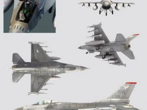 f16 Modello 3D