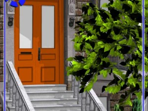 ब्राउनस्टोन स्ट्रीट दृश्य 1 3D मॉडल