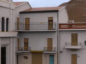 italian piazza 3D Модель