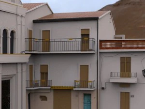 italian piazza 3D Model