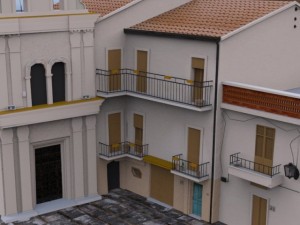 italian piazza 3D Модель