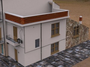 italian piazza 3D Модель