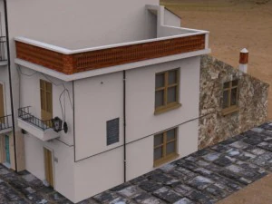 italian piazza 3D Model