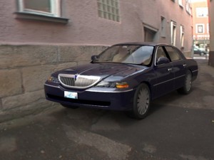 luxury sedan car 3D Model