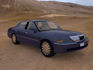luxury sedan car Model 3D
