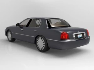 luxury sedan car 3D Model