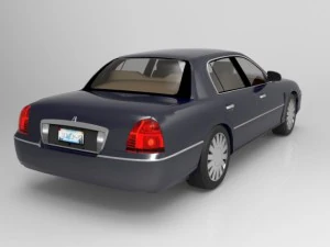 luxury sedan car 3D Model