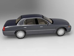 luxury sedan car 3D Model