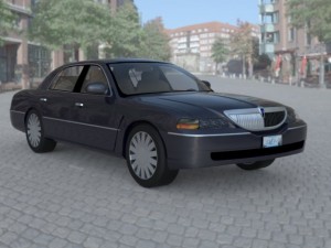 luxury sedan car Model 3D